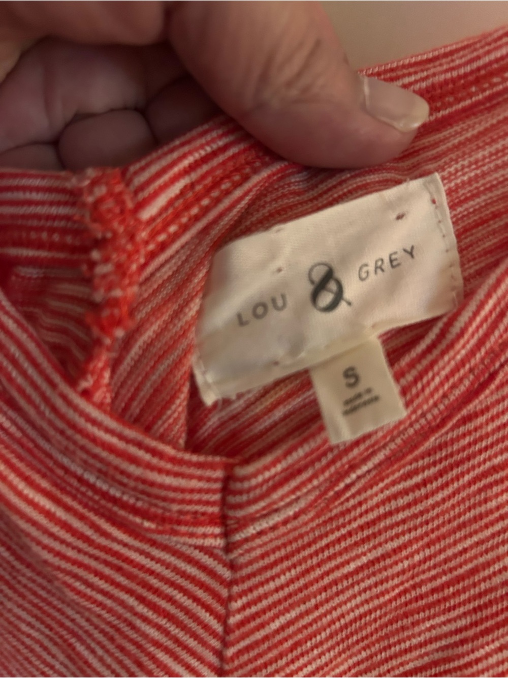 Lou & Grey Red and White Striped Maxi Dress